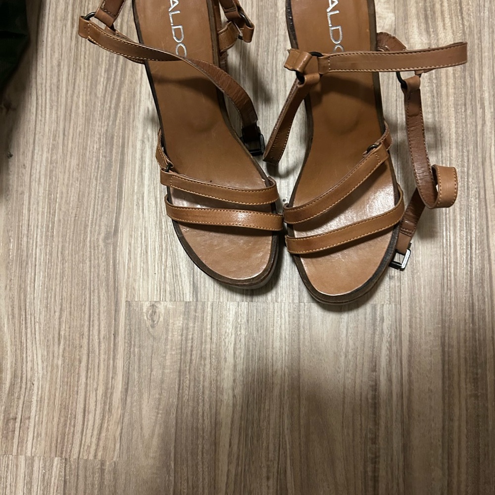 Aldo Women's Brown Strappy Sandals